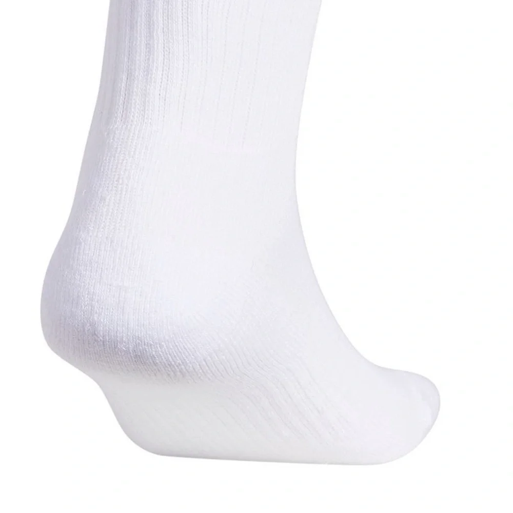 ADIDAS• ATHLETIC CUSHIONED CREW  SOCKS • 6 PAIRS